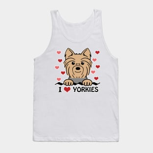 I Love Yorkies Tank Top